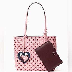 KATE SPADE arch love birds reversible tote